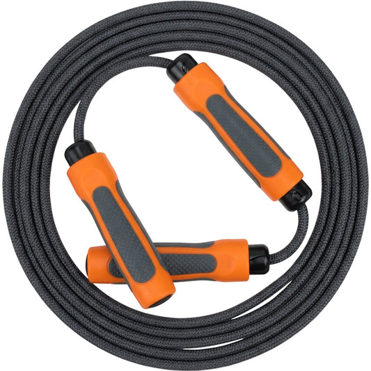 Xvna Weighted Jump Rope 2.8 m Braided Cord Charcoal and Orange - Product view