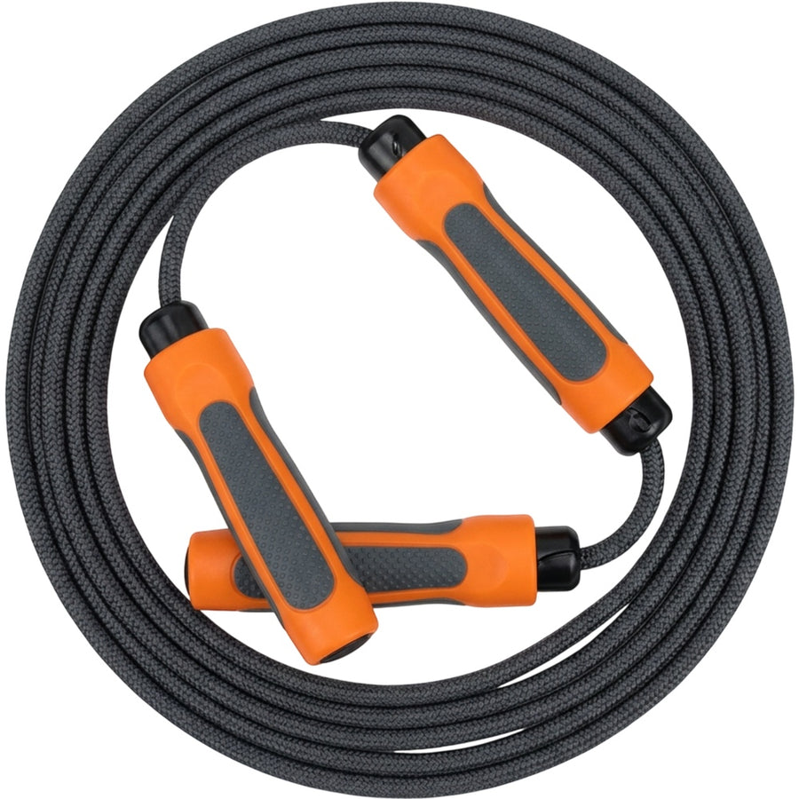 Xvna Weighted Jump Rope 2.8 m Braided Cord Charcoal and Orange